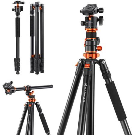K&F Concept KF4248 - statyw fotograficzny T254A7 + głowica kulowa BH-28L